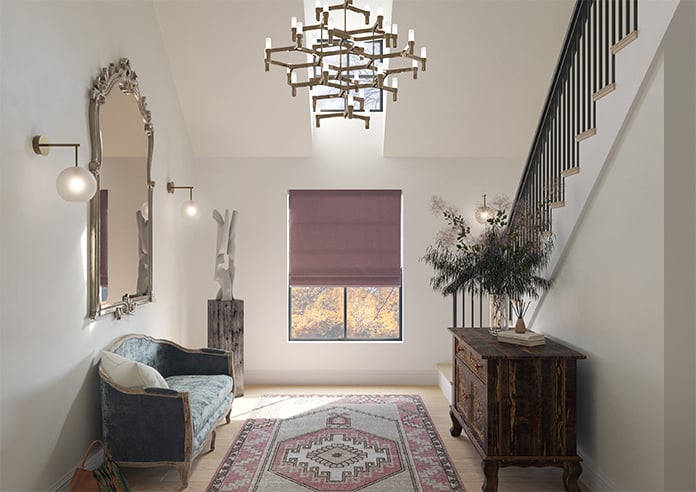 Stamford, Plum - Twist&Fit Roman Blind - Image 9